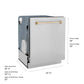 ZLINE Autograph Edition 24 In. Tall Dishwasher, Touch Control, in Stainless Steel with Gold Handle, DWMTZ-304-24-G