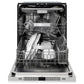 ZLINE Monument Autograph Edition 24-Inch Top Control Built-In Dishwasher, Stainless Steel Panel, Polished Gold Handle, 44 dBA, DWMTZ-304-24-G