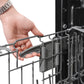 ZLINE Autograph 24" Monument Series 3rd Rack Top Touch Control Tall Tub Dishwasher in Stainless Steel with Polished Gold Helix Handle, 45dBa, DWMTZ-30424-KG