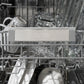 ZLINE Monument Autograph Edition 24-Inch Top Control Built-In Dishwasher, Black Matte Panel, Traditional Polished Gold Handle, 45 dBA, DWMTZ-BLM-24-G