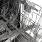 ZLINE Autograph 24" Monument Series 3rd Rack Top Touch Control Tall Tub Dishwasher in Black Stainless Steel with Polished Gold Helix Handle, 45dBa, DWMTZ-BS-24-KG