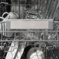 ZLINE Autograph 24" Monument Series 3rd Rack Top Touch Control Tall Tub Dishwasher in Black Stainless Steel with Polished Gold Helix Handle, 45dBa, DWMTZ-BS-24-KG
