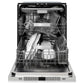 ZLINE Autograph 24" Monument Series 3rd Rack Top Touch Control Tall Tub Dishwasher with Satin Stainless Steel Panel and Champagne Bronze Handle, 45dBa, DWMTZ-SN-24-CB