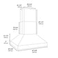 ZLINE 48" 2,000 CFM Island Mount Outdoor Grill Hood, GOi1-48