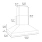 ZLINE 60" 2,000 CFM Island Mount Outdoor Grill Hood, GOi1-60