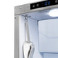 ZLINE Autograph 15" Touchstone Clear Cube Ice Maker with Drain Pump and Panel Ready Door with Matte Black Handle, ICCDPZ-15-MB