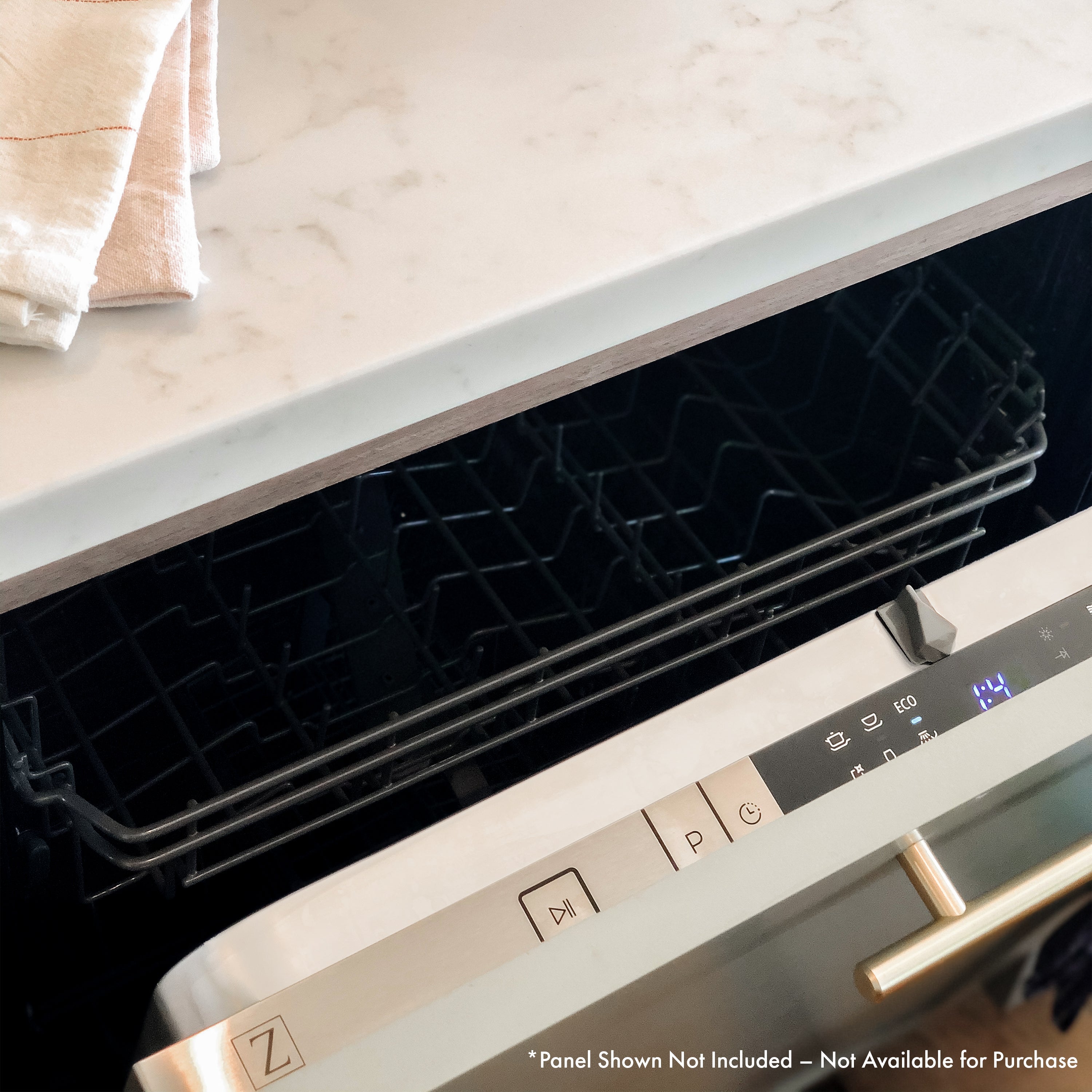 ZLINE 18 in. Top Control Dishwasher in Custom Panel Ready with