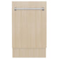 ZLINE Tallac 18-Inch Top Control Built-In Dishwasher, Panel Ready, Modern Handle, 51 dBA, DWV-18