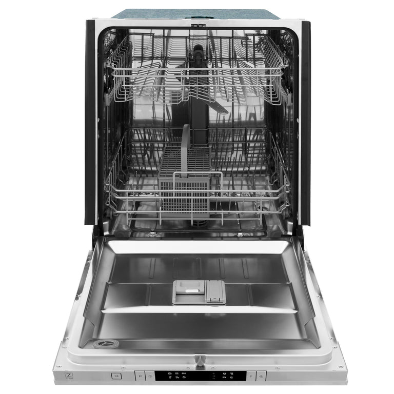 ZLINE 24 in. Top Control Dishwasher in Black Stainless Steel, DW-BS-24
