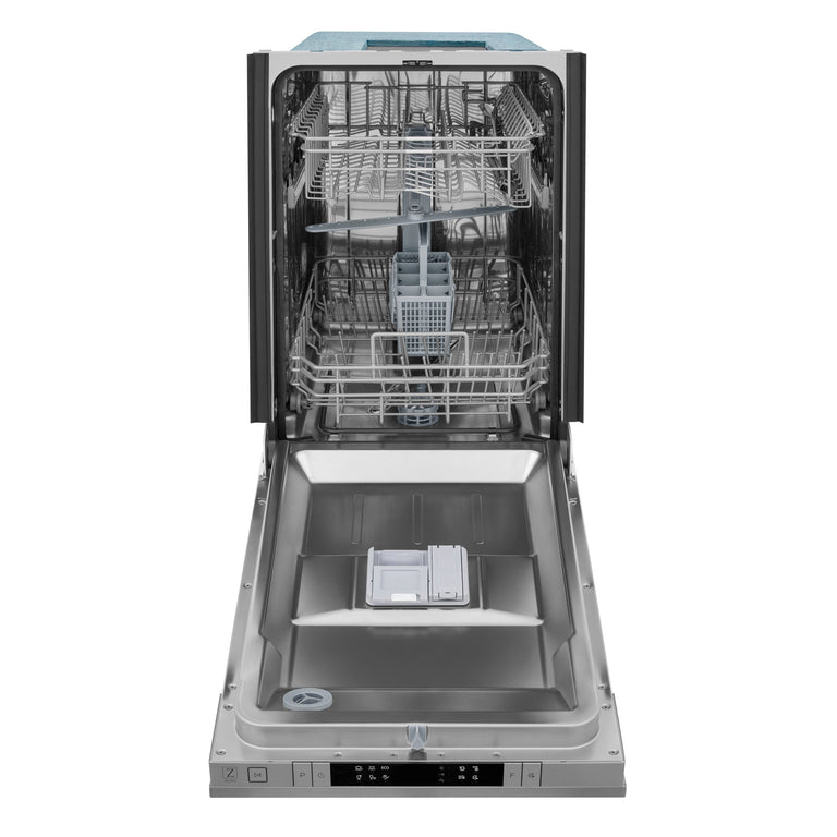 ZLINE 18 in. Top Control Dishwasher in DuraSnow® Stainless Steel with Stainless Steel Tub, DW-SN-18