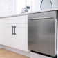 ZLINE Classic 24-Inch Top Control Built-In Dishwasher, Satin Stainless Steel Panel, Modern Handle, 52 dBA, DW-SN-24