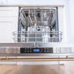 ZLINE Classic 24-Inch Top Control Built-In Dishwasher, Satin Stainless Steel Panel, Modern Handle, 52 dBA, DW-SN-24