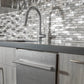ZLINE Classic 24-Inch Top Control Built-In Dishwasher, Satin Stainless Steel Panel, Modern Handle, 52 dBA, DW-SN-24