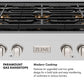 ZLINE Autograph 48" Paramount Gas Rangetop with 8 Burner DuoPro™ Cooktop in Stainless Steel and Matte Black Accents, PSRTZ-48-MB