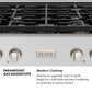 ZLINE Autograph 48" Paramount Gas Rangetop with 8 Burner DuoPro™ Cooktop in Stainless Steel and Champagne Bronze Accents, PSRTZ-48-CB