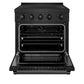 ZLINE 30" 4.2 cu. ft. Paramount Induction Range with 4 Element Cooktop and Electric Convection Oven in Black Stainless Steel, SINRB-30