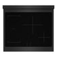 ZLINE 30" 4.2 cu. ft. Paramount Induction Range with 4 Element Cooktop and Electric Convection Oven in Black Stainless Steel, SINRB-30