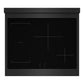 ZLINE Autograph Edition 30" 4.2 cu. ft. Paramount Induction Range with 4 Element Cooktop and Electric Convection Oven in Black Stainless Steel with Polished Gold Accents, SINRBZ-30-G