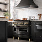 ZLINE Autograph 48" 6.0 cu. ft. Dual Fuel Range in Black Stainless Steel with Gold Accents, RABZ-48-G