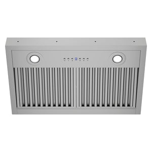 ZLINE 28 in. 500 CFM DuraMount™ Wall Mount Range Hood Insert in Stainless Steel, 683-28