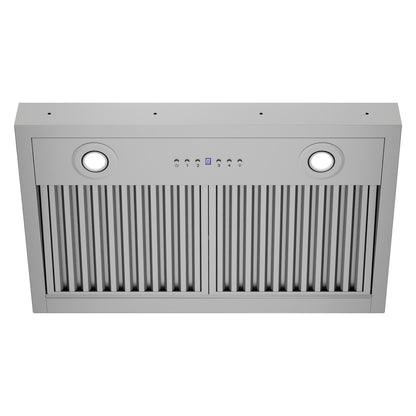 ZLINE 28 in. 500 CFM DuraMount™ Wall Mount Range Hood Insert in Stainless Steel, 683-28