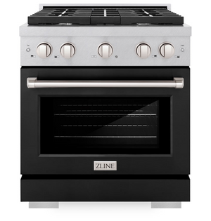 Stainless steel professional gas range by ZLINE