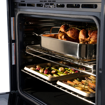 ZLINE 30 in. Professional Double Wall Oven with Self Clean in DuraSnow ...