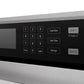 ZLINE 30" Autograph Single Wall Oven with Air Fry and Self-Clean in DuraSnow® Stainless Steel and Champagne Bronze Handle, WASSZ-30-CB