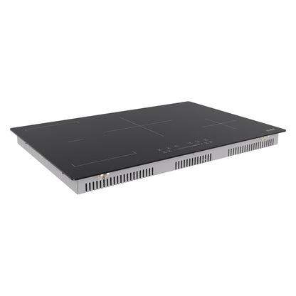 ZLINE 30-Inch Induction Cooktop, 4 Elements, 1 Bridge Zone, Anti-Scratch Matte Glass, Drop-In, FCIND-30