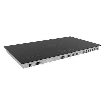 ZLINE 36-Inch Induction Cooktop, 5 Elements, 2 Bridge Zones, Anti-Scratch Matte Glass, Drop-In, FCIND-36