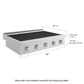 ZLINE 36" Paramount Induction Rangetop with 5 Element Cooktop in Stainless Steel, SINRT36