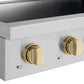 ZLINE Autograph Edition 36" Paramount Induction Rangetop with 5 Element Cooktop in Stainless Steel and Champagne Bronze Accents, SINRTZ-36-CB