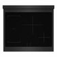 ZLINE Autograph 30 in. 4.2 cu. ft. Marino Induction Range with 4 Element Cooktop and Electric Convection Oven in Black Stainless Steel with Champagne Bronze Accents, MINRBZ-30-CB - Top-Down View