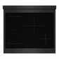 ZLINE 30 in. 4.2 cu. ft. Marino Induction Range with 4 Element Cooktop and Electric Convection Oven in Black Stainless Steel, MINRB-30