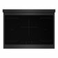 ZLINE Autograph Edition 36 in. 5.2 cu. ft. Marino Induction Range with 5 Element Cooktop and Electric Convection Oven in Black Stainless Steel with Polished Gold Accents, MINRBZ-36-G
