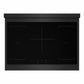 ZLINE Autograph 36 in. 5.2 cu. ft. Marino Induction Range with 5 Element Cooktop and Electric Convection Oven in Black Stainless Steel with Champagne Bronze Accents, MINRBZ-36-CB - Top-Down View
