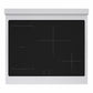 ZLINE Autograph 30 in. 4.2 cu. ft. Marino Induction Range with 4 Element Cooktop and Electric Convection Oven in Satin Stainless Steel with Champagne Bronze Accents, MINRSZ-30-CB - Top-Down View