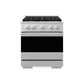 ZLINE Marino 30-Inch 4.2 cu. ft. Dual Fuel Range, 4 Burners, Convection Oven, Satin Stainless Steel, MDRS-30
