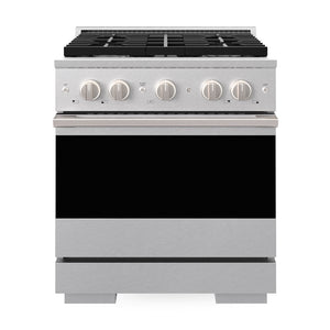 ZLINE Marino 30-Inch 4.2 cu. ft. Dual Fuel Range, 4 Burners, Convection Oven, Satin Stainless Steel, MDRS-30