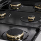 ZLINE Marino 36-Inch 5.2 cu. ft. Dual Fuel Range, 6 Brass Burners, Convection Oven, Satin Stainless Steel, MDRS-BR-36