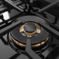 ZLINE Marino 30-Inch 4.2 cu. ft. Dual Fuel Range, 4 Brass Burner DuoPro™ Cooktop, Convection Oven, Satin Stainless Steel, PMDRS-30