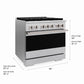 ZLINE Marino 36-Inch 5.2 cu. ft. Dual Fuel Range, 6 Brass Burner DuoPro™ Cooktop, Convection Oven, Satin Stainless Steel, PMDRS-36