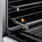 ZLINE Autograph 48 in. 6.7 cu. ft. Marino Dual Fuel Range with 8 Burner DuoPro™ Cooktop and Dual Ovens in Satin Stainless Steel with White Matte Doors and Champagne Bronze Accents, PMDRSZ-WM-48-CB - Racks Detail