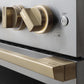 ZLINE Marino Autograph Edition 48-Inch 6.7 cu. ft. Dual Fuel Range, 8 Brass Burners, Double Oven, Convection Oven, Reversible Griddle, Satin Stainless Steel with Champagne Bronze Accents, MDRSZ-48-CB