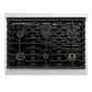 ZLINE Marino 36-Inch 5.2 cu. ft. Gas Range, 6 Burners, Convection Oven, Satin Stainless Steel, MGRS-36