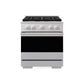 ZLINE Marino 30-Inch 4.2 cu. ft. Gas Range, 4 Brass Burners, Convection Oven, Satin Stainless Steel, MGRS-BR-30