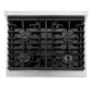 ZLINE Marino 30-Inch 4.2 cu. ft. Gas Range, 4 Brass Burners, Convection Oven, Satin Stainless Steel, MGRS-BR-30