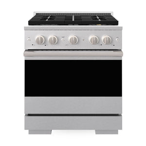 ZLINE Marino 30-Inch 4.2 cu. ft. Gas Range, 4 Brass Burner DuoPro™ Cooktop, Convection Oven, Satin Stainless Steel, PMGRS-30