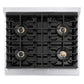 ZLINE Marino 30-Inch 4.2 cu. ft. Gas Range, 4 Brass Burner DuoPro™ Cooktop, Convection Oven, Satin Stainless Steel, PMGRS-30