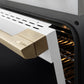 ZLINE Marino Autograph Edition 48-Inch 6.7 cu. ft. Dual Fuel Range, 8 Brass Burners, Double Oven, Convection Oven, Reversible Griddle, Stainless Steel with White Matte Door and Champagne Bronze Accents, MDRZ-WM-48-CB
